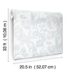 A-Street Prints Jacaranda Light Blue Tropical Trail Wallpaper - SKU 4146-27245