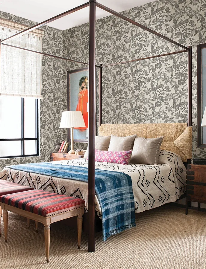 A-Street Prints Jacaranda Stone Tropical Trail Wallpaper - SKU 4146-27247
