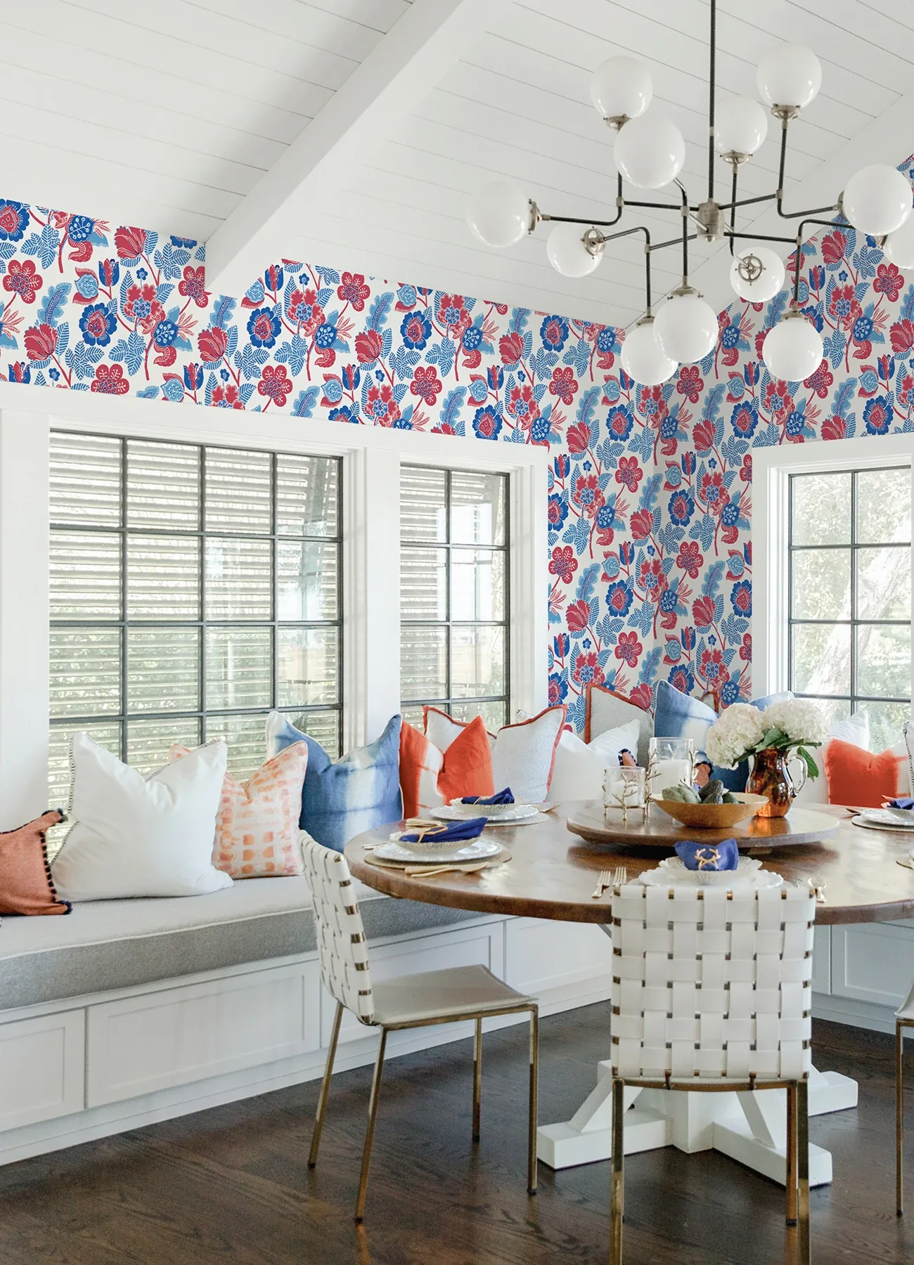 A-Street Prints Jana Red Jacobean Wallpaper | Wallpaper Twins A-Street Prints Jana Red Jacobean Wallpaper - SKU 4081-26338