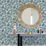 A-Street Prints Jana Teal Jacobean Wallpaper | Wallpaper Twins A-Street Prints Jana Teal Jacobean Wallpaper - SKU 4081-26340