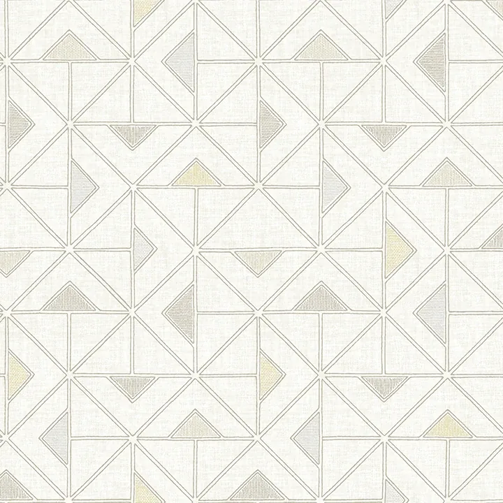 A-Street Prints Jekyl Beige Triangles Wallpaper - SKU 4074-26636