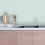 A-Street Prints Jenga Aqua Striped Column Wallpaper | Wallpaper Twins A-Street Prints Jenga Aqua Striped Column Wallpaper - SKU 2988-70604