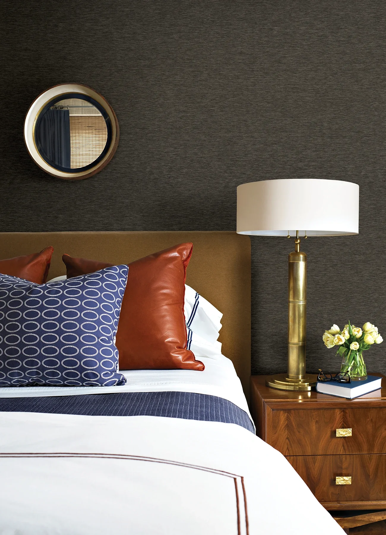 A-Street Prints Jia Charcoal Paper Weave Wallpaper - SKU 2923-86141