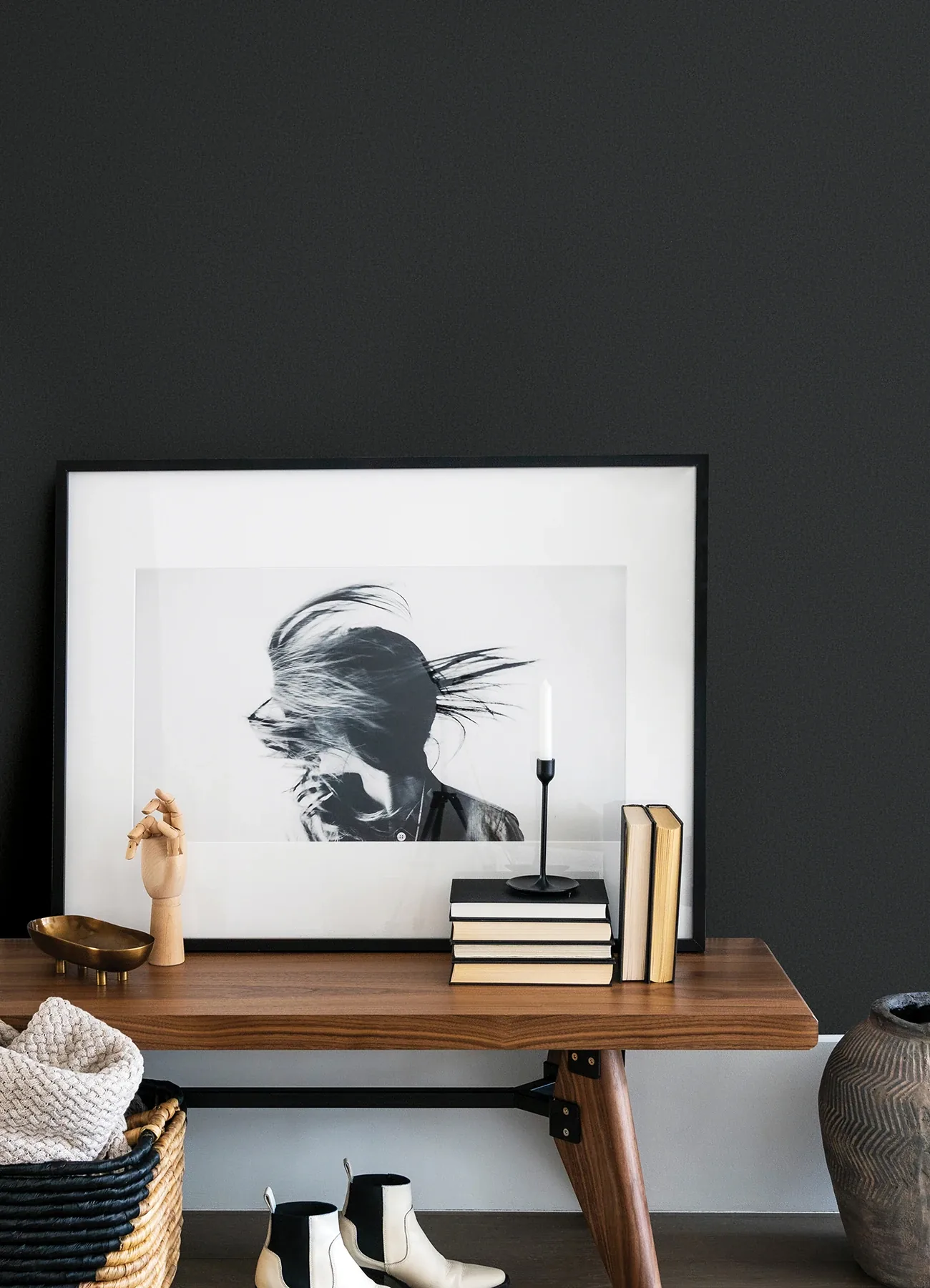 A-Street Prints Jia Li Black Wool Wallpaper - SKU 2923-88034