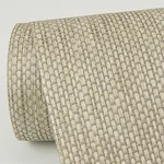 A-Street Prints Jia Taupe Paper Weave Grasscloth Wallpaper - SKU 2972-86140