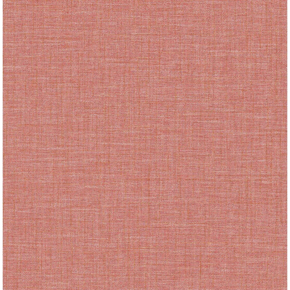 A-Street Prints Jocelyn Pink Faux Linen Wallpaper - SKU 2903-25872