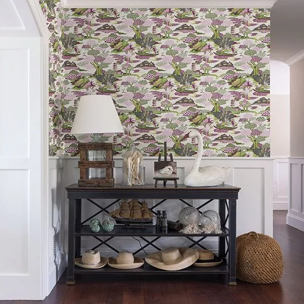 A-Street Prints Joy De Vie Magenta Toile Wallpaper | Wallpaper Twins A-Street Prints Joy De Vie Magenta Toile Wallpaper - SKU 2901-87506
