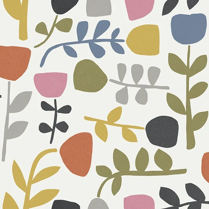 A-Street Prints Juni Multicolor Abstract Tulips Wallpaper - SKU 4066-26538