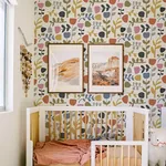 A-Street Prints Juni Multicolor Abstract Tulips Wallpaper | Wallpaper Twins A-Street Prints Juni Multicolor Abstract Tulips Wallpaper - SKU 4066-26538