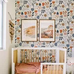A-Street Prints Juni Orange Abstract Tulips Wallpaper - SKU 4066-26535