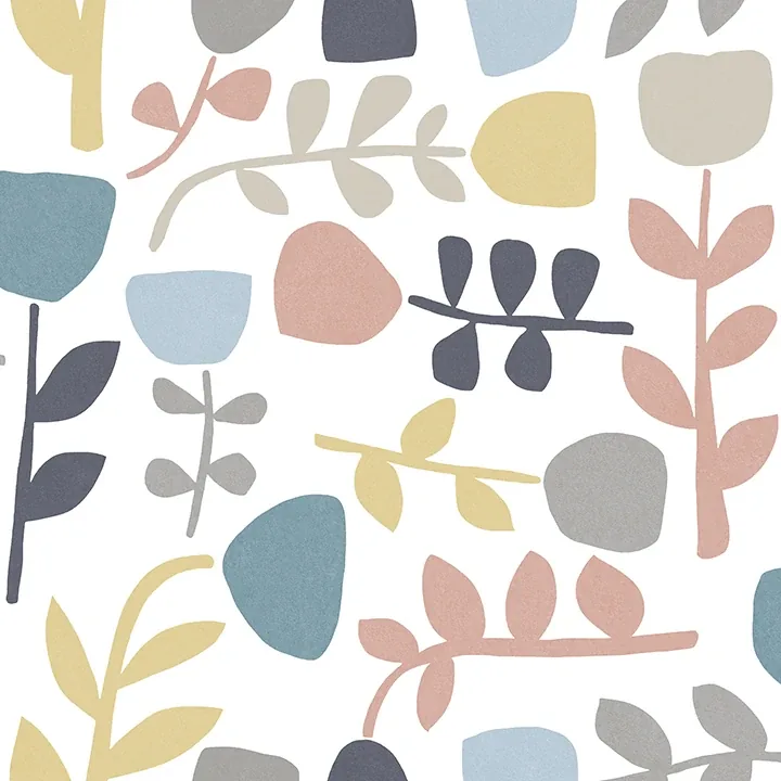 A-Street Prints Juni Pastel Abstract Tulips Wallpaper - SKU 4066-26539
