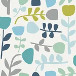 A-Street Prints Juni Teal Abstract Tulips Wallpaper - SKU 4066-26536