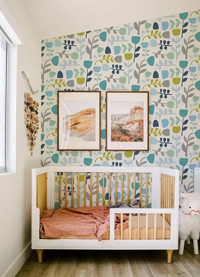 A-Street Prints Juni Teal Abstract Tulips Wallpaper - SKU 4066-26536