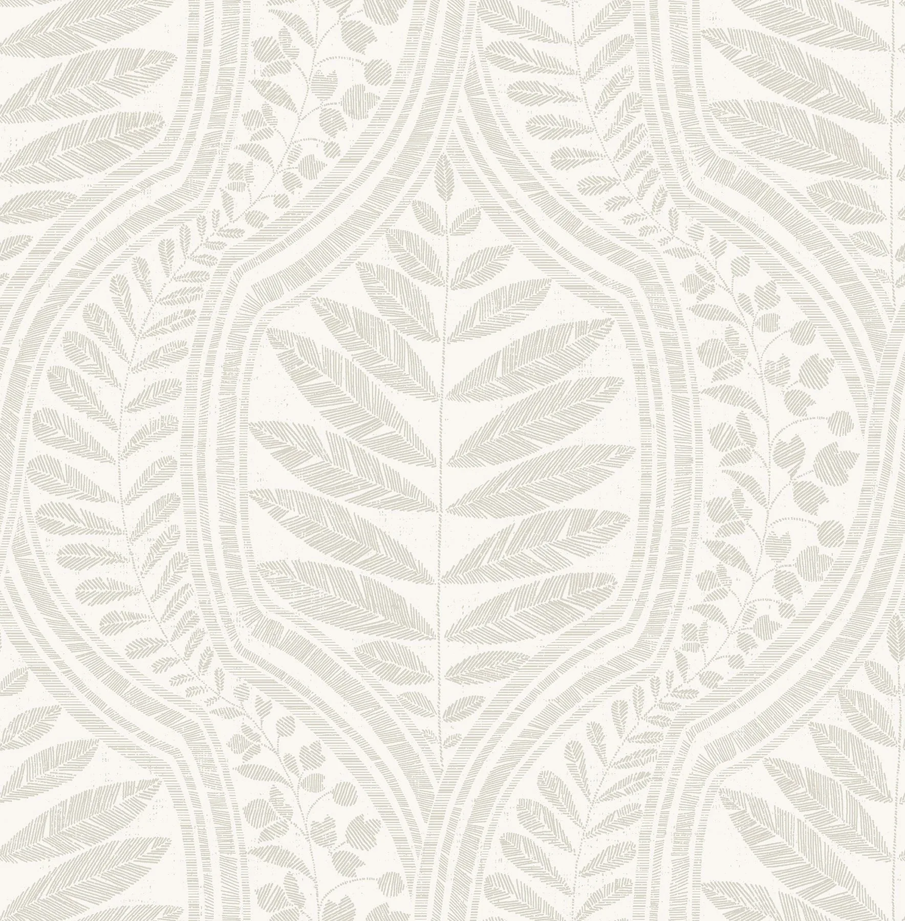 A-Street Prints Juno Beige Ogee Wallpaper - SKU 2964-25949