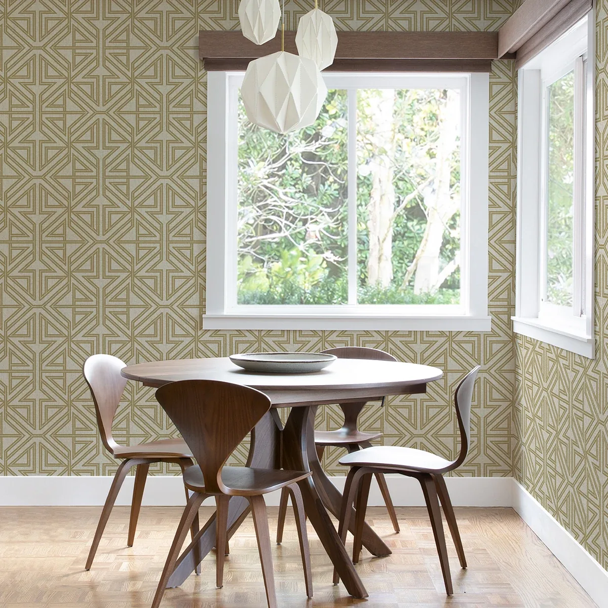 A-Street Prints Kachel Gold Geometric Wallpaper | Wallpaper Twins A-Street Prints Kachel Gold Geometric Wallpaper - SKU 2975-26229