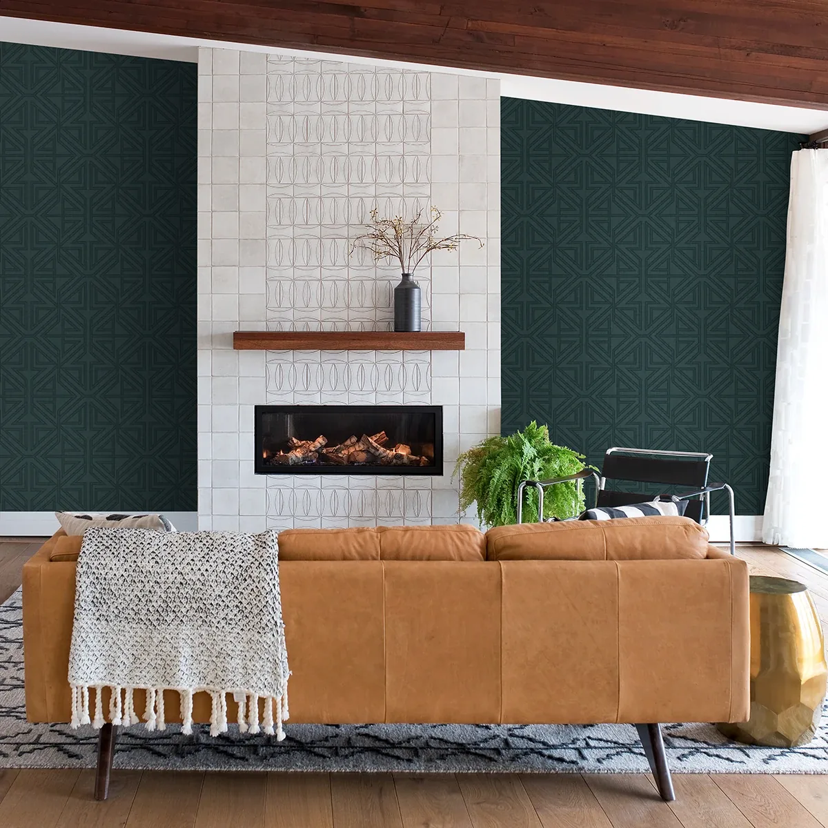A-Street Prints Kachel Teal Geometric Wallpaper | Wallpaper Twins A-Street Prints Kachel Teal Geometric Wallpaper - SKU 2975-26228