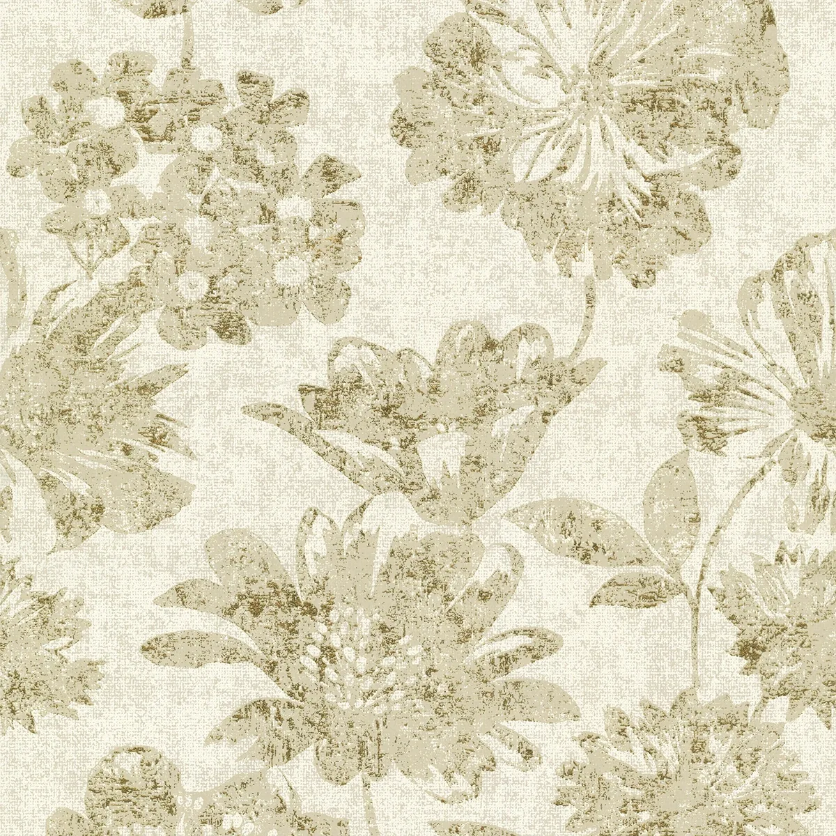 A-Street Prints Kala Gold Floral Wallpaper | Wallpaper Twins A-Street Prints Kala Gold Floral Wallpaper - SKU 4019-86460
