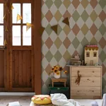 A-Street Prints Kalas Mustard Diamond Wallpaper - SKU 4111-63027