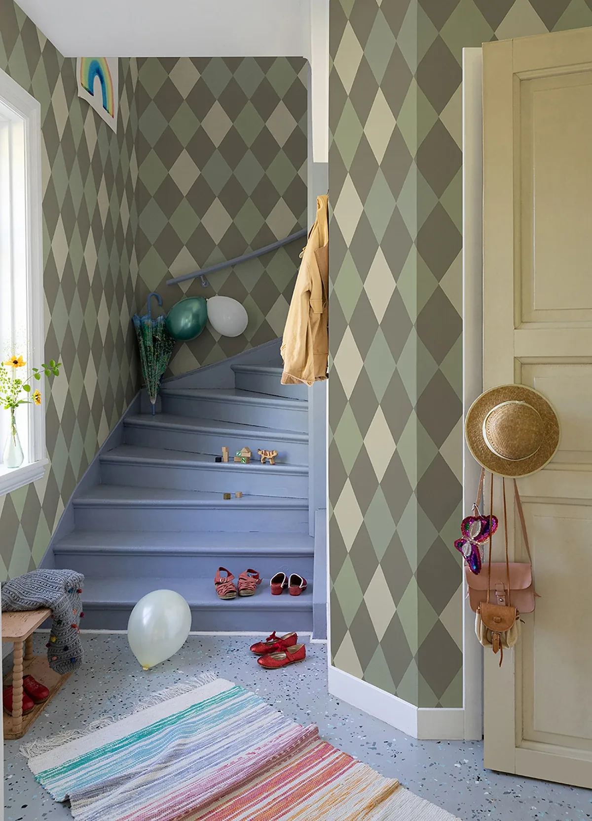 A-Street Prints Kalas Olive Diamond Wallpaper - SKU 4111-63028