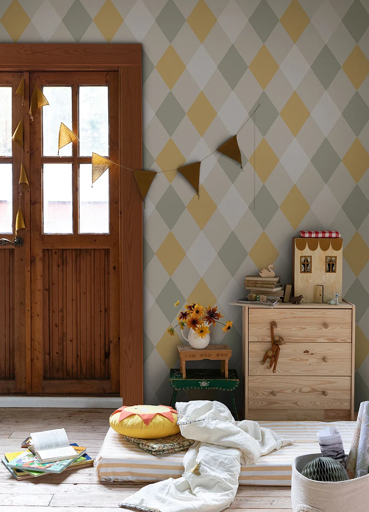 A-Street Prints Kalas Pastel Diamond Wallpaper - SKU 4111-63032