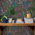 A-Street Prints Kalina Black Floral Fruits Wallpaper | Wallpaper Twins A-Street Prints Kalina Black Floral Fruits Wallpaper - SKU 4202-538236