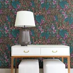 A-Street Prints Kalina Black Floral Fruits Wallpaper | Wallpaper Twins A-Street Prints Kalina Black Floral Fruits Wallpaper - SKU 4202-538236
