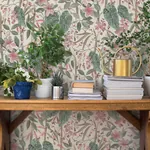 A-Street Prints Kalina Teal Floral Fruits Wallpaper - SKU 4202-538212