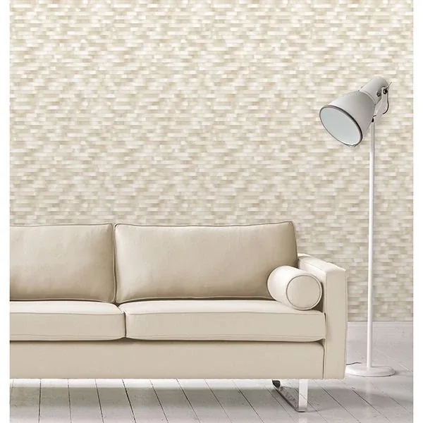 A-Street Prints Kalmar Beige Hazy Stripe Wallpaper - SKU 2889-25233