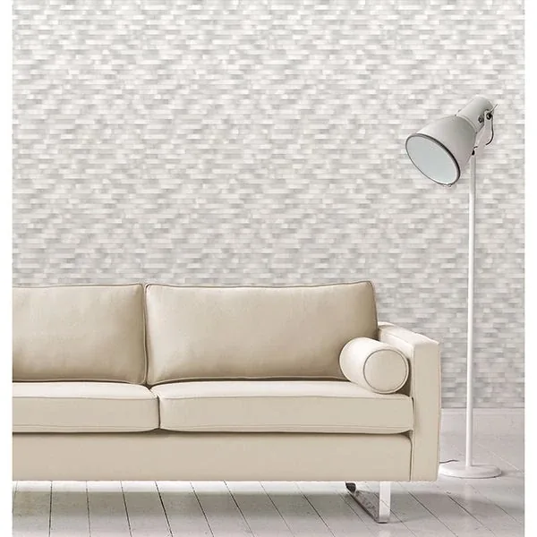 A-Street Prints Kalmar Grey Hazy Stripe Wallpaper - SKU 2889-25231