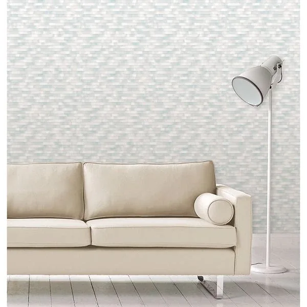 A-Street Prints Kalmar Light Blue Hazy Stripe Wallpaper - SKU 2889-25230