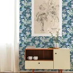 A-Street Prints Karina Blue Wildflower Garden Wallpaper - SKU 4066-26524