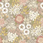 A-Street Prints Karina Neutral Wildflower Garden Wallpaper - SKU 4066-26521