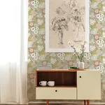 A-Street Prints Karina Neutral Wildflower Garden Wallpaper - SKU 4066-26521