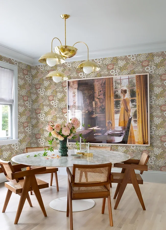 A-Street Prints Karina Neutral Wildflower Garden Wallpaper - SKU 4066-26521