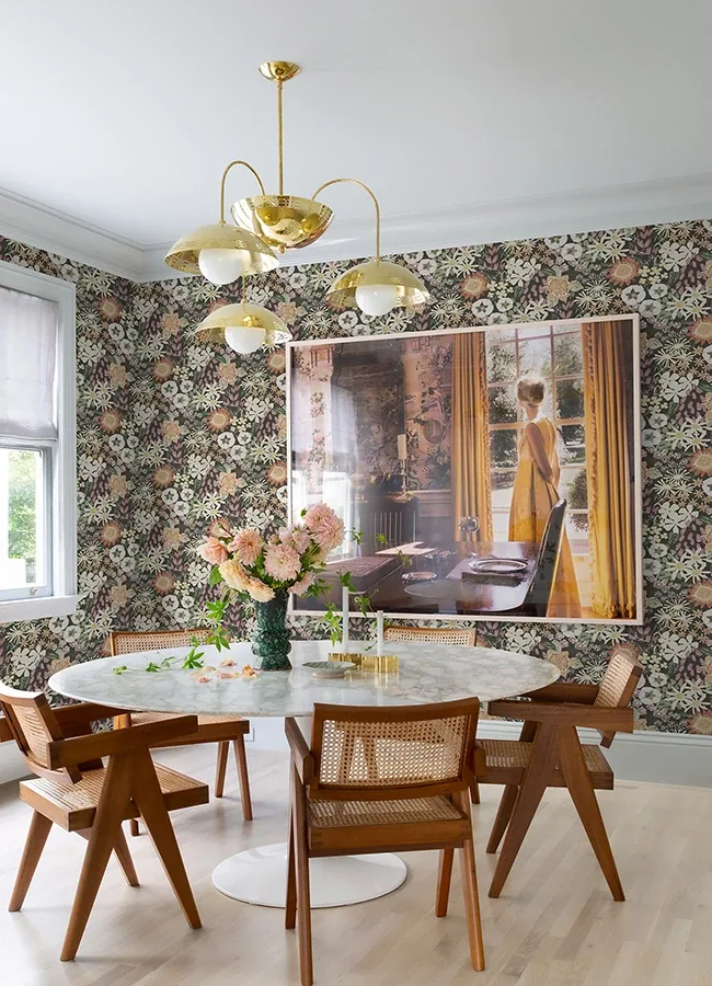 A-Street Prints Karina Raspberry Wildflower Garden Wallpaper | Wallpaper Twins A-Street Prints Karina Raspberry Wildflower Garden Wallpaper - SKU 4066-26522