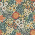 A-Street Prints Karina Teal Wildflower Garden Wallpaper - SKU 4066-26520