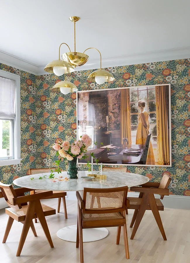 A-Street Prints Karina Teal Wildflower Garden Wallpaper - SKU 4066-26520
