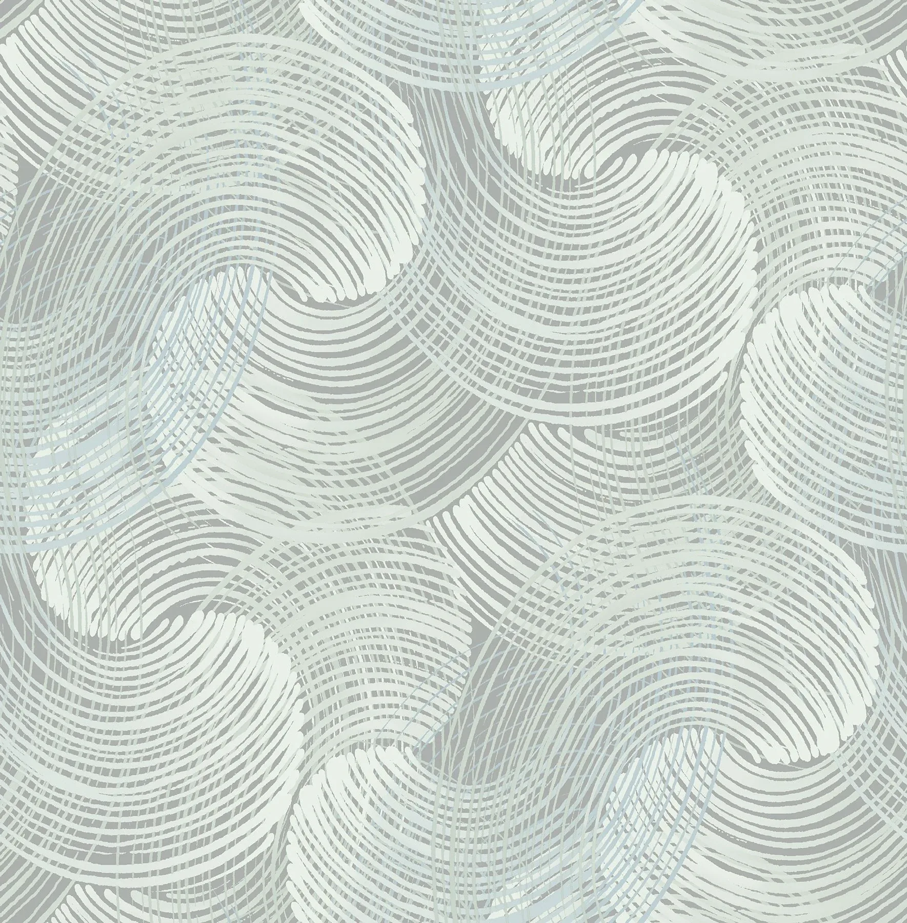 A-Street Prints Karson Teal Swirling Geometric Wallpaper - SKU 2964-25909