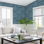 A-Street Prints Kasia Dark Blue Abstract Wallpaper | Wallpaper Twins A-Street Prints Kasia Dark Blue Abstract Wallpaper - SKU 4121-72212