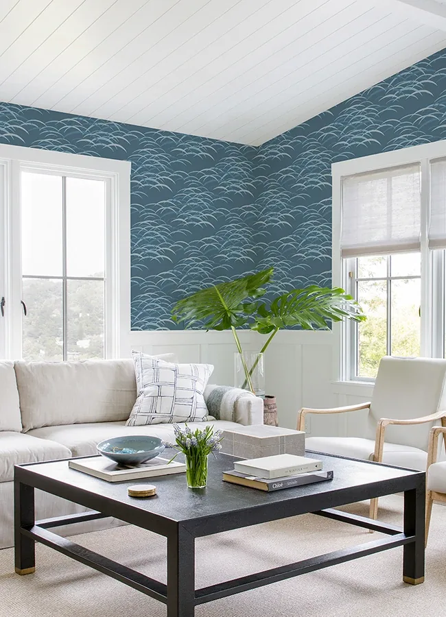 A-Street Prints Kasia Dark Blue Abstract Wallpaper | Wallpaper Twins A-Street Prints Kasia Dark Blue Abstract Wallpaper - SKU 4121-72212
