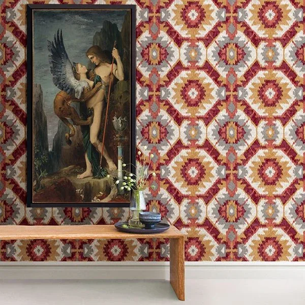 A-Street Prints Kazac Multicolor Shibori Wallpaper - SKU 2902-25551