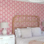 A-Street Prints Keaton Coral Medallion Wallpaper - SKU 4081-26330