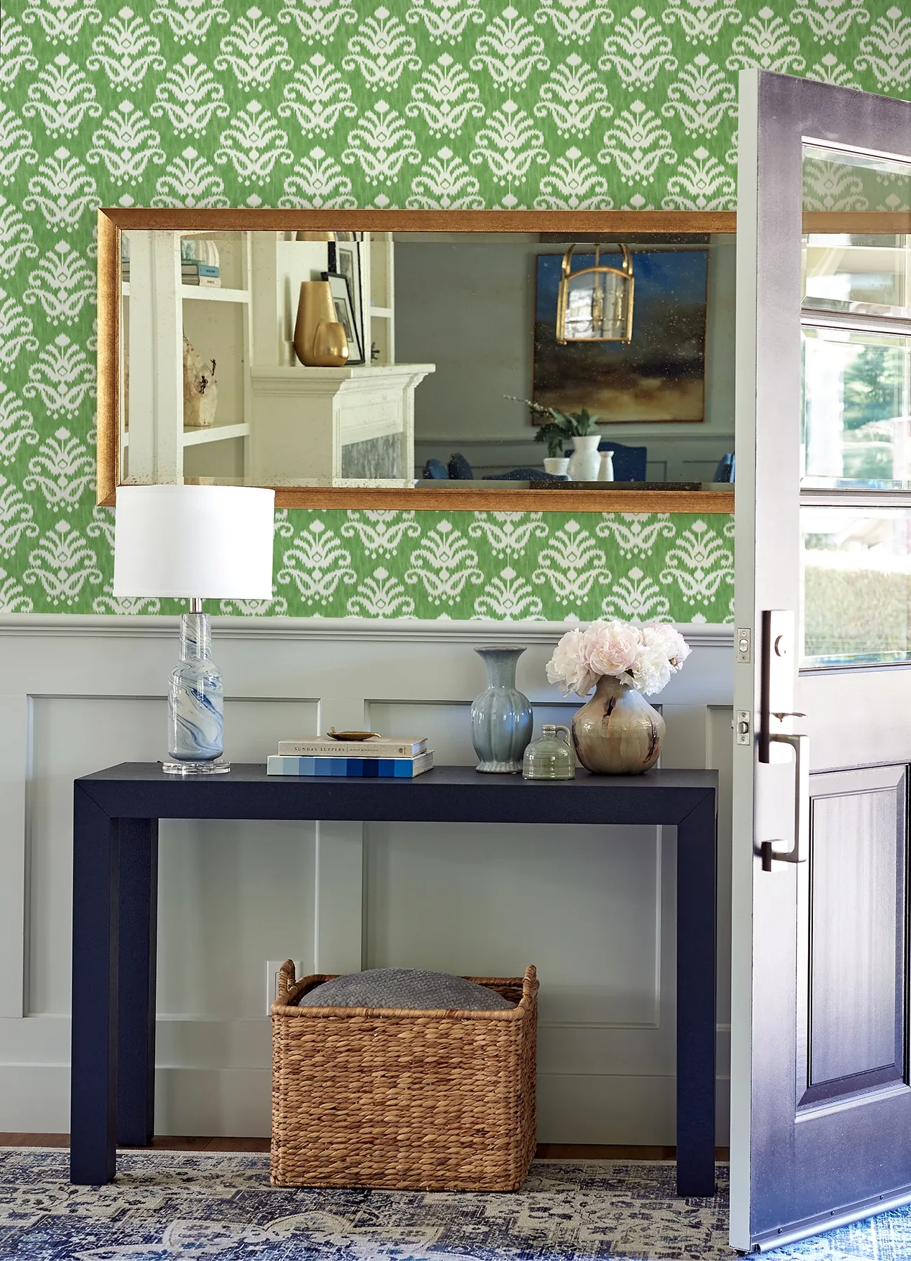A-Street Prints Keaton Green Medallion Wallpaper - SKU 4081-26331