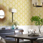 A-Street Prints Keaton Yellow Medallion Wallpaper | Wallpaper Twins A-Street Prints Keaton Yellow Medallion Wallpaper - SKU 4081-26328