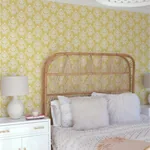A-Street Prints Keaton Yellow Medallion Wallpaper | Wallpaper Twins A-Street Prints Keaton Yellow Medallion Wallpaper - SKU 4081-26328