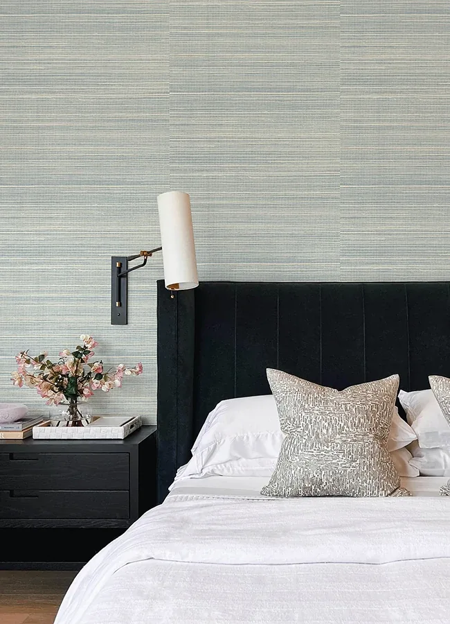 A-Street Prints Kenter Aqua Sisal Grasscloth Wallpaper - SKU 4034-72111