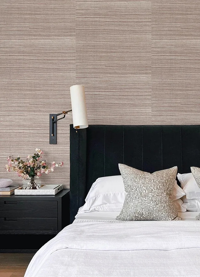 A-Street Prints Kenter Burgundy Sisal Grasscloth Wallpaper - SKU 4034-72109