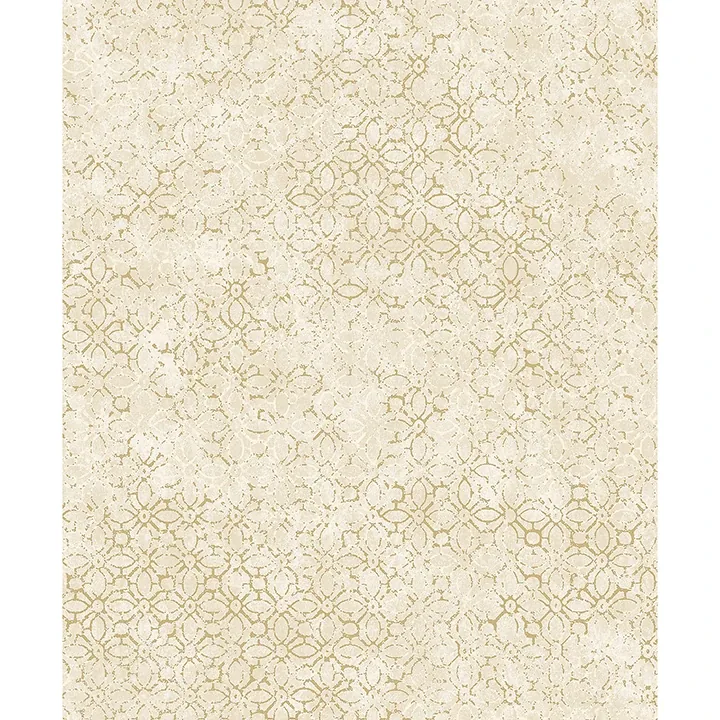 4105-86663 | Khauta Champagne Floral Geometric Wallpaper