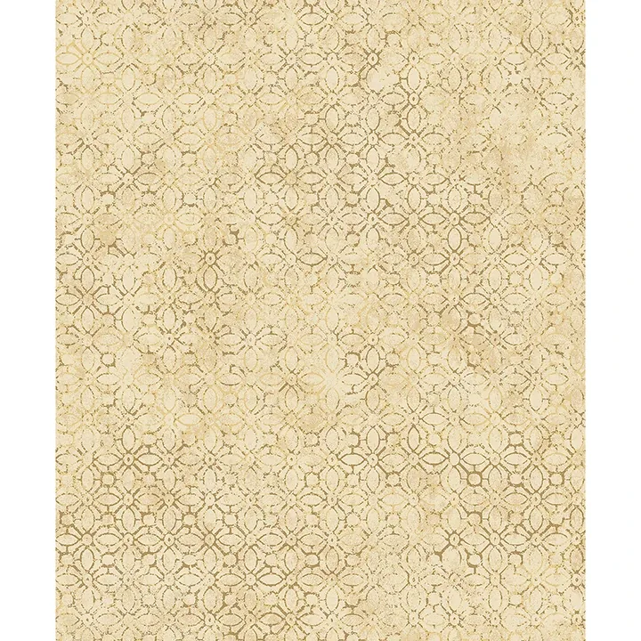 4105-86664 | Khauta Gold Floral Geometric Wallpaper