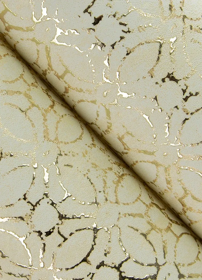 A-Street Prints Khauta Gold Floral Geometric Wallpaper - SKU 4105-86664